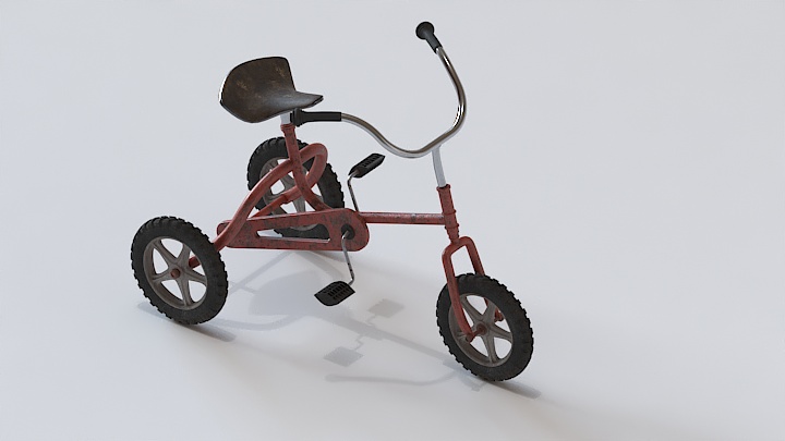 渲染模型_儿童车002