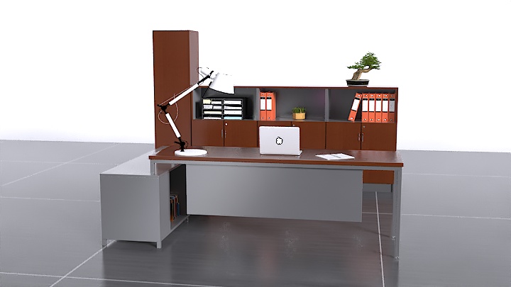 渲染模型_办公家具007
