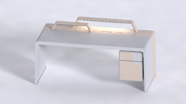 渲染模型_办公桌055