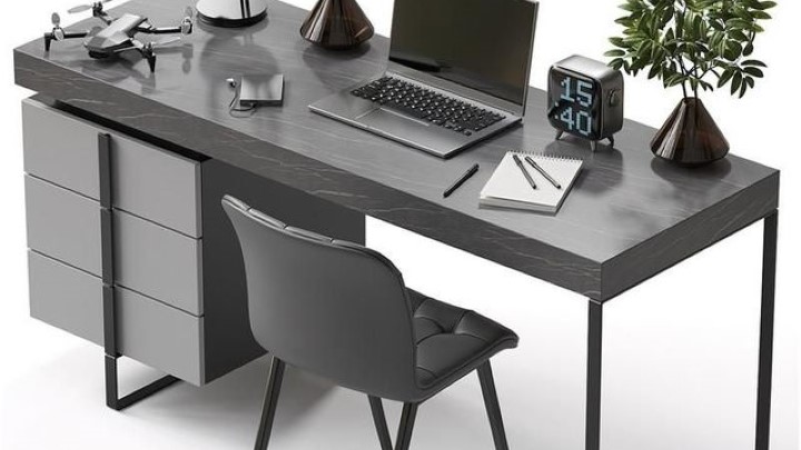 渲染模型_办公桌057