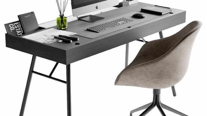 渲染模型_办公桌058