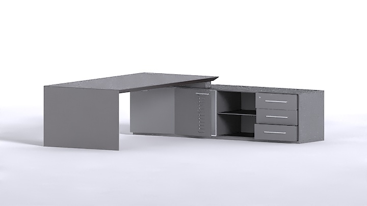 渲染模型_办公桌子008