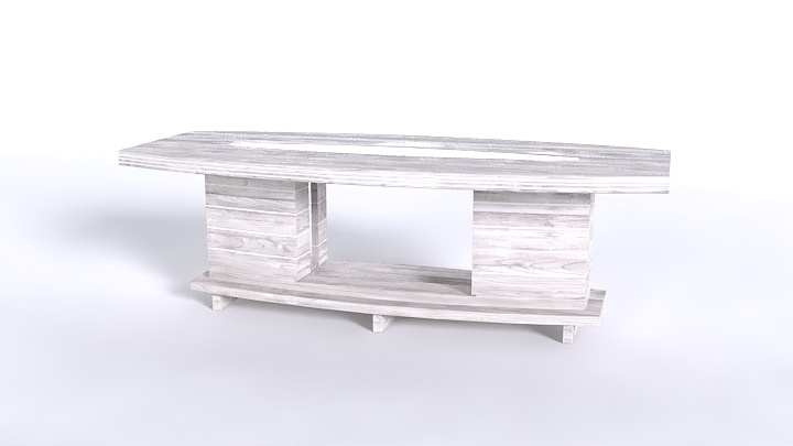 渲染模型_办公桌子019