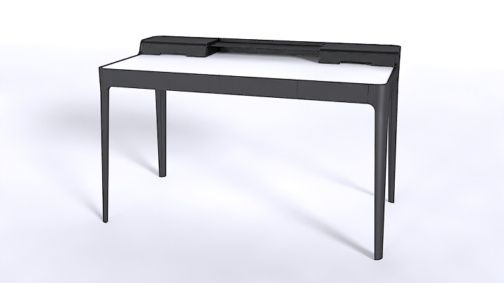 渲染模型_办公桌子035