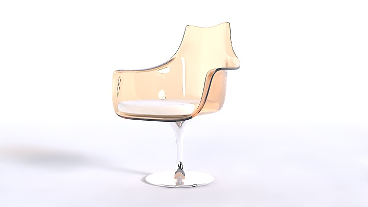 渲染模型_办公椅子004