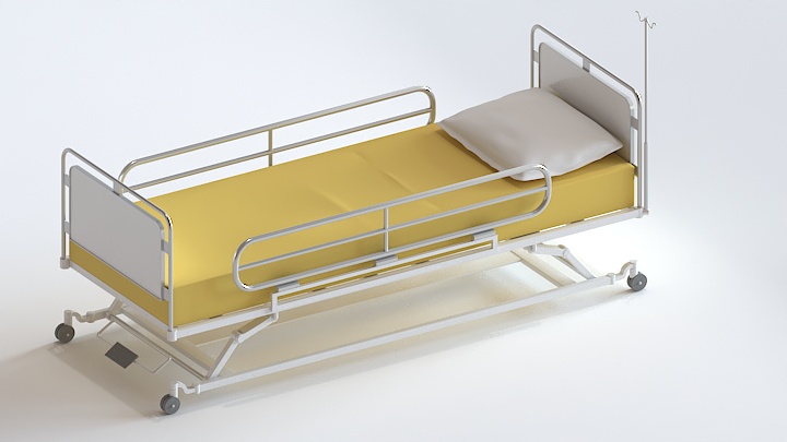 渲染模型_医用床002
