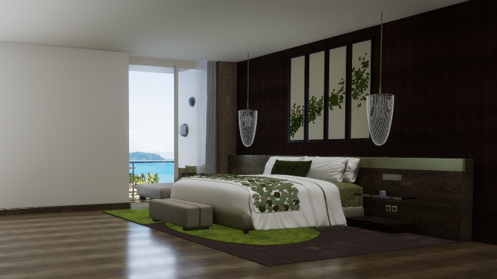 渲染模型_卧室装饰002