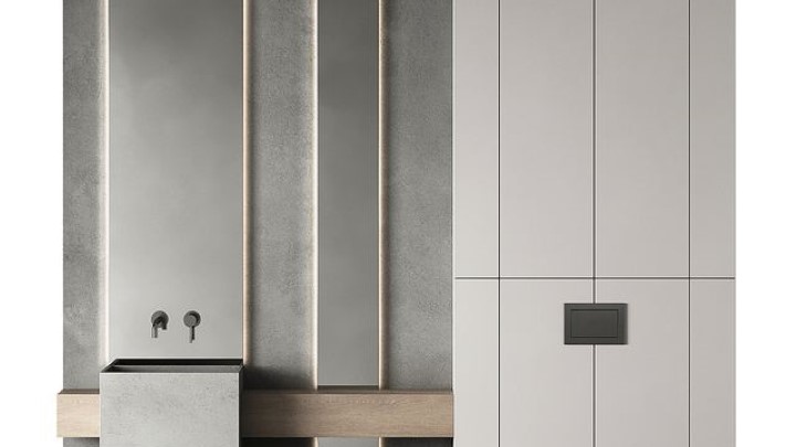 渲染模型_卫生间洗漱台003