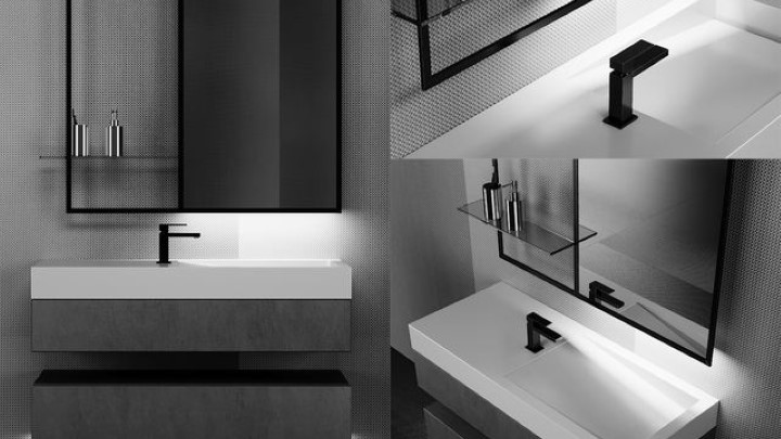 渲染模型_卫生间洗漱池020