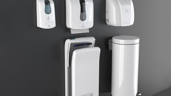 渲染模型_卫生间烘干机001