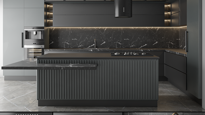 渲染模型_厨房软装053