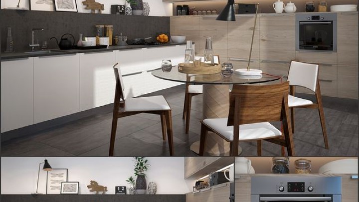 渲染模型_厨房软装073