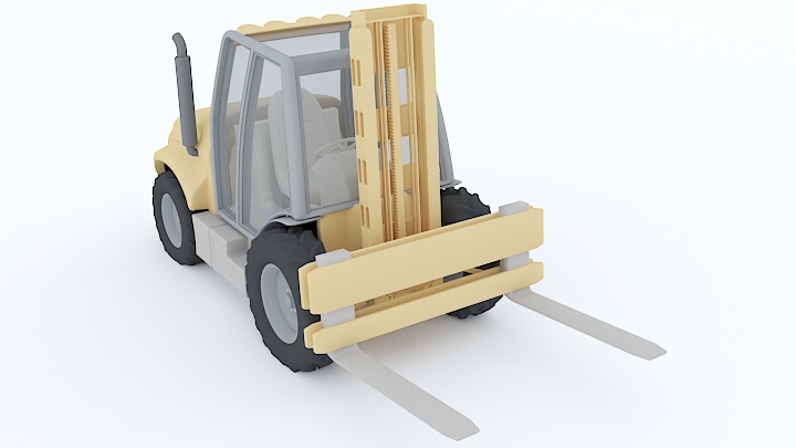 渲染模型_叉车008