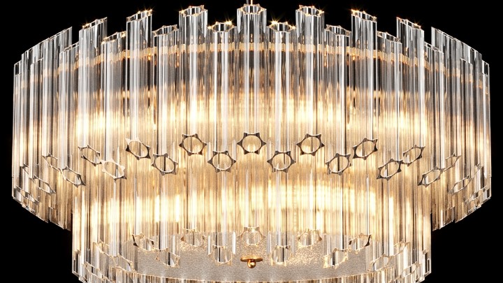 渲染模型_吊灯3009