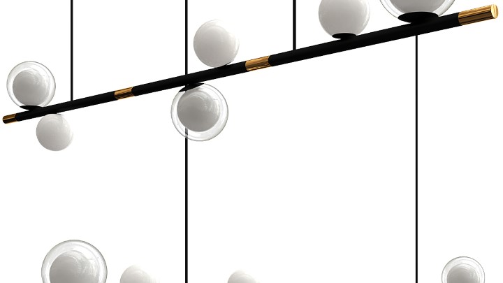 渲染模型_吊灯3010