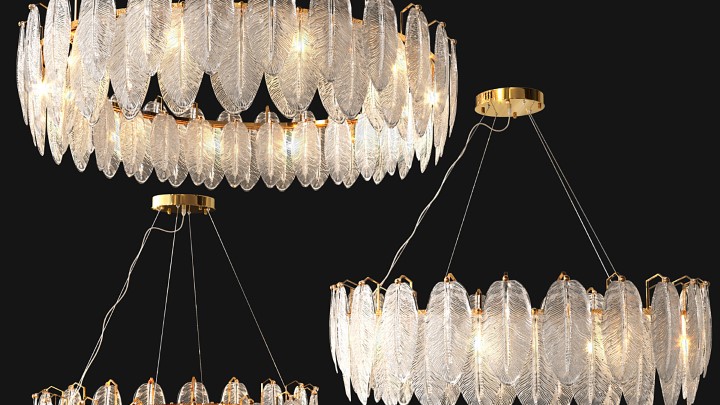 渲染模型_吊灯3011