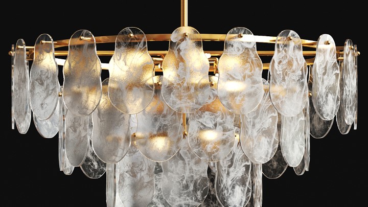 渲染模型_吊灯3019