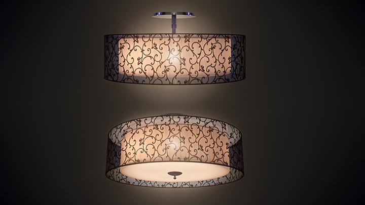 渲染模型_吊灯3065