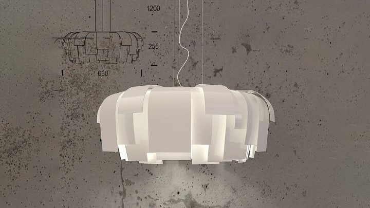 渲染模型_吊灯3128