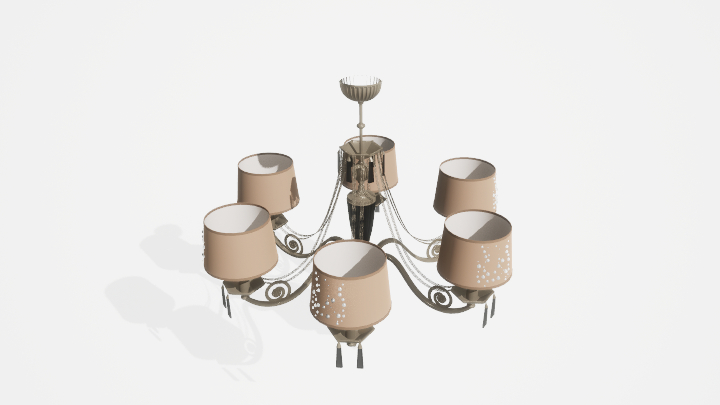 渲染模型_吊灯3200