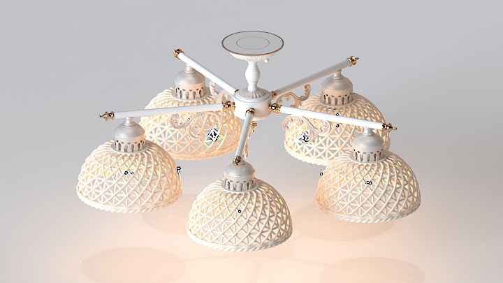 渲染模型_吊灯3285