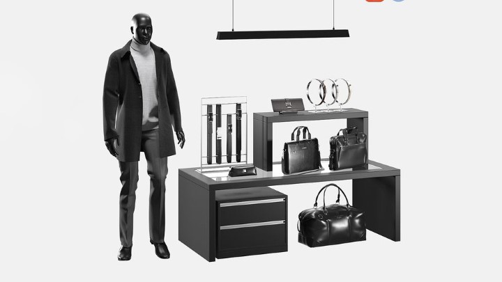 渲染模型_商场模特001