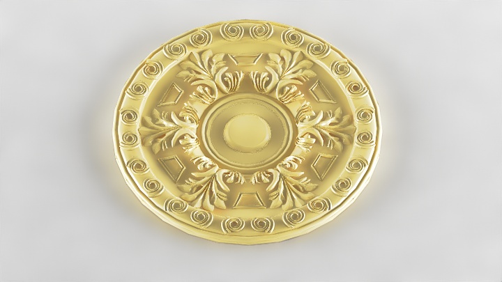 渲染模型_圆形建筑花纹004