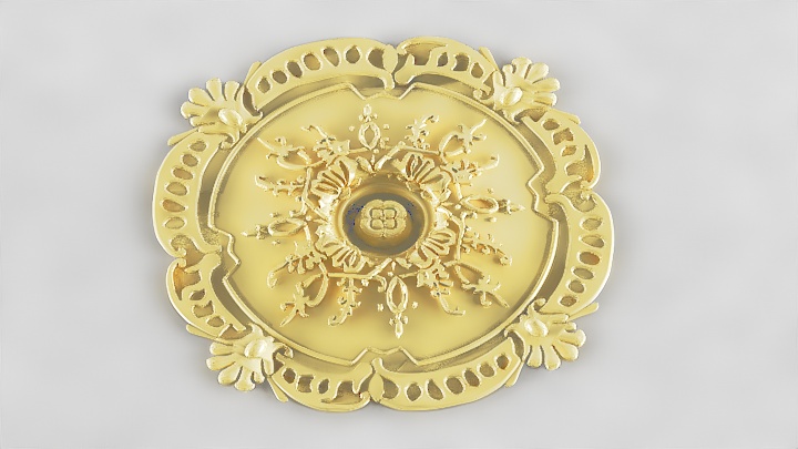 渲染模型_圆形建筑花纹013