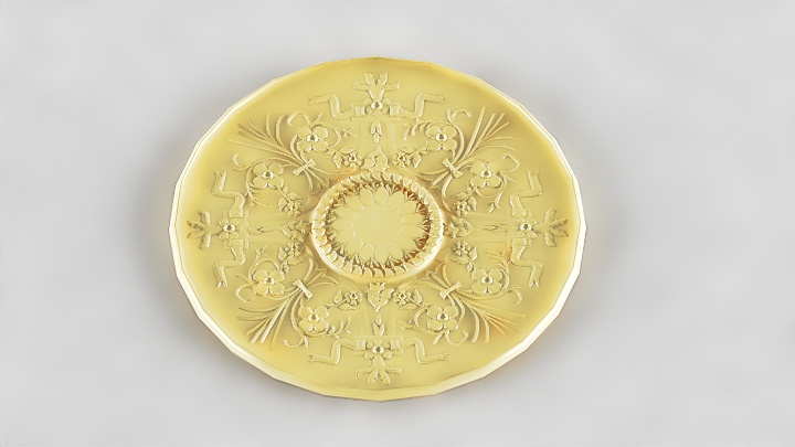 渲染模型_圆形建筑花纹015