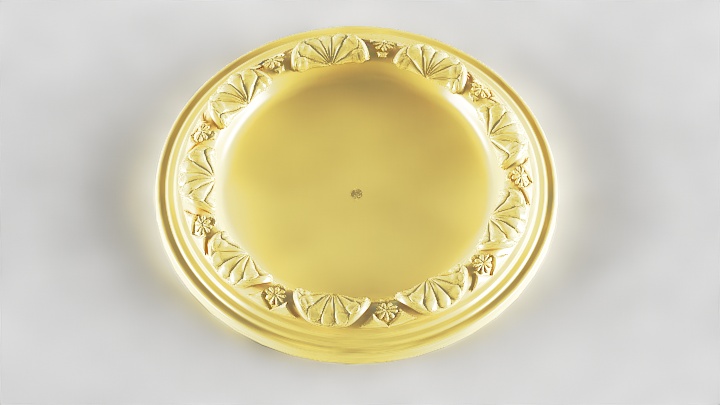 渲染模型_圆形建筑花纹021