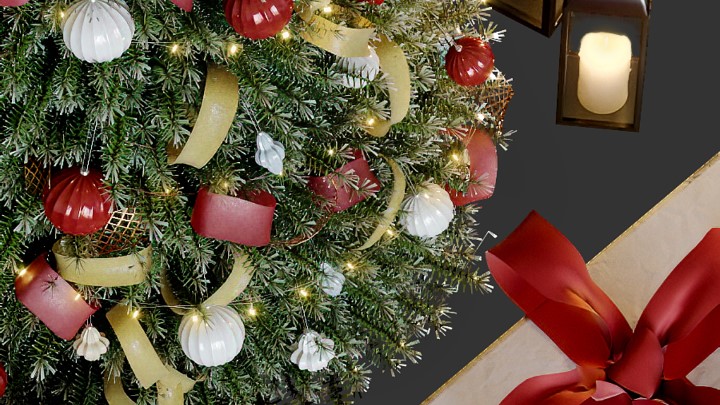 渲染模型_圣诞树028