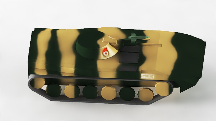 渲染模型_坦克016