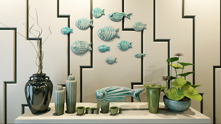 渲染模型_墙饰013