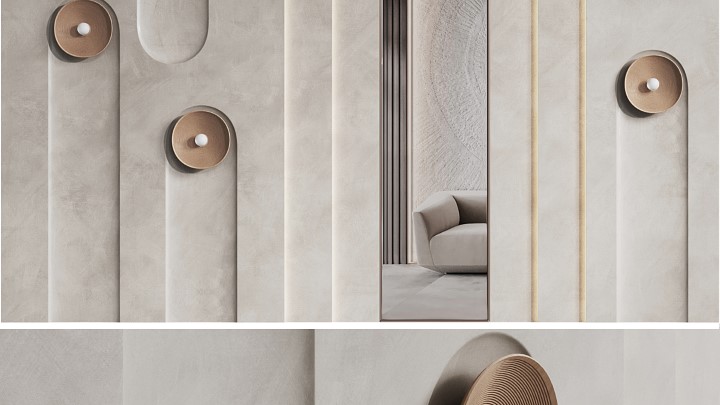 渲染模型_壁灯374