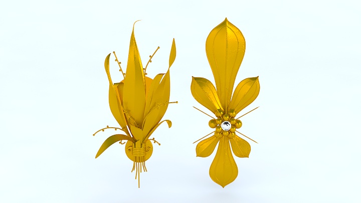 渲染模型_壁灯375