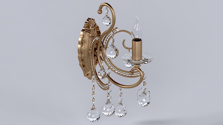 渲染模型_壁灯383