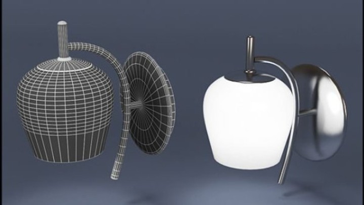 渲染模型_壁灯437