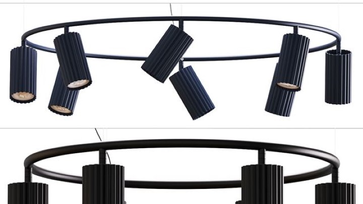 渲染模型_壁灯射灯013