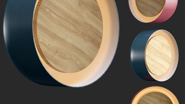 渲染模型_壁灯射灯018