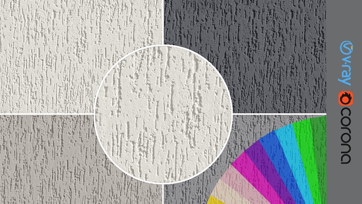 渲染模型_外墙抹灰001