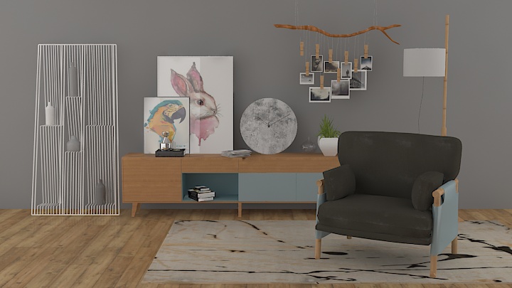 渲染模型_客厅041