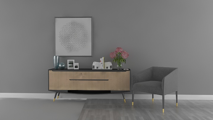 渲染模型_客厅042