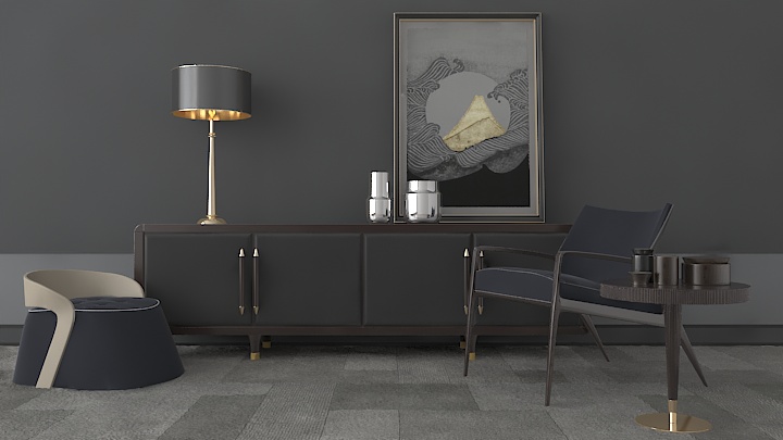 渲染模型_客厅048