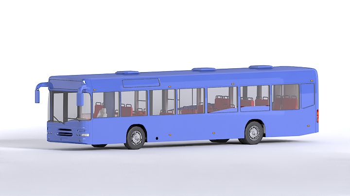 渲染模型_客车002