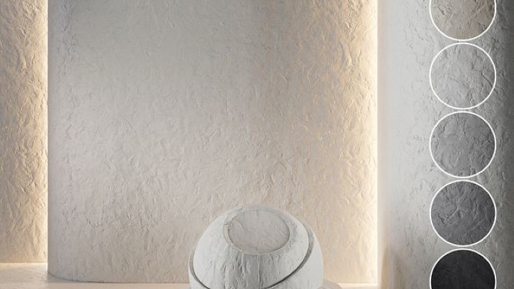 渲染模型_室内墙面020