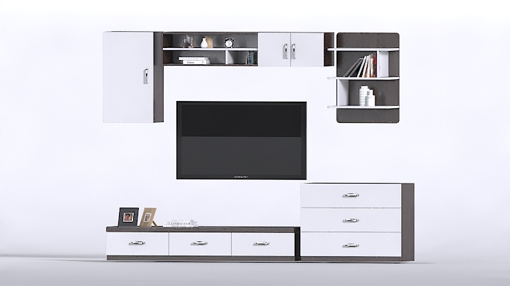 渲染模型_室内家具套装002