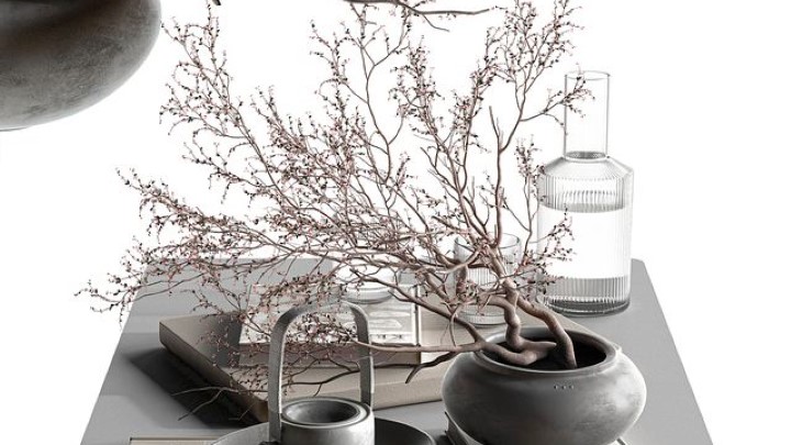 渲染模型_室内插花021