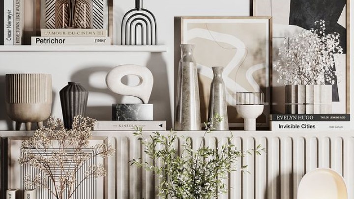 渲染模型_室内插花024