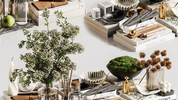 渲染模型_室内插花植物031