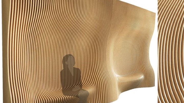 渲染模型_室内木材007